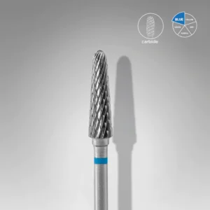 Staleks Εργαλείο τροχού Carbide nail drill bit, "frustum" blue, head diameter 4 mm / working part 13 mm